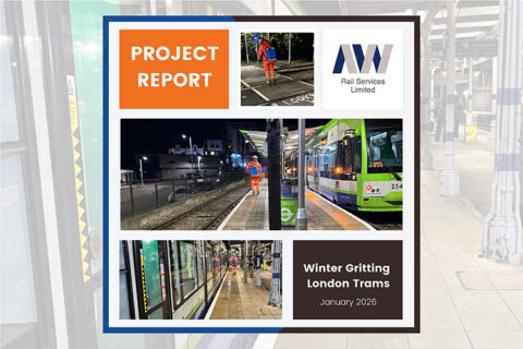 LONDON TRAMS WINTER GRITTING